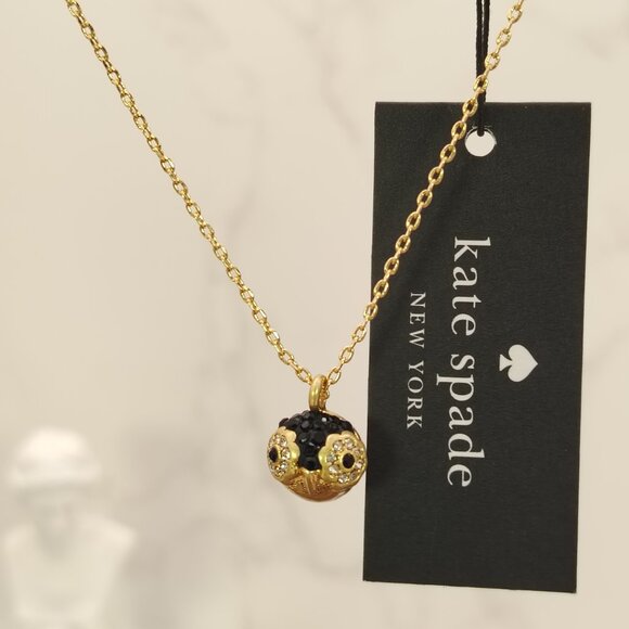 kate spade Jewelry - Kate Spade Dashing Beauty Pave Penguin Pendant Necklace